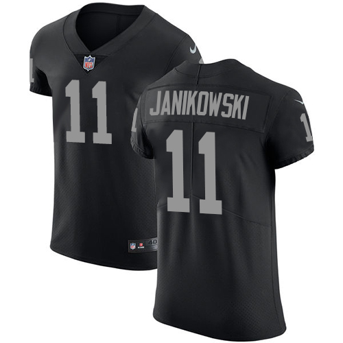 Nike Raiders #11 Sebastian Janikowski Black Team Color Men's Stitched NFL Vapor Untouchable Elite Jersey